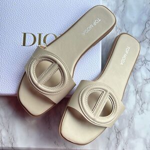 Top Moda Cut out design slide sandals